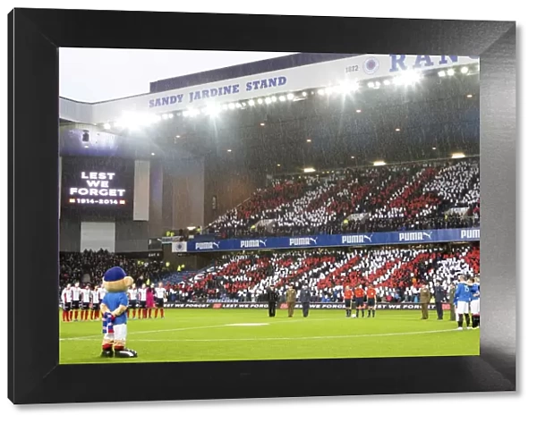 Rangers vs Falkirk: A Remembrance Day Tribute at Ibrox Stadium - Scottish Championship Football Match Honors Armed Forces Silence (Scottish Cup Champions 2003)