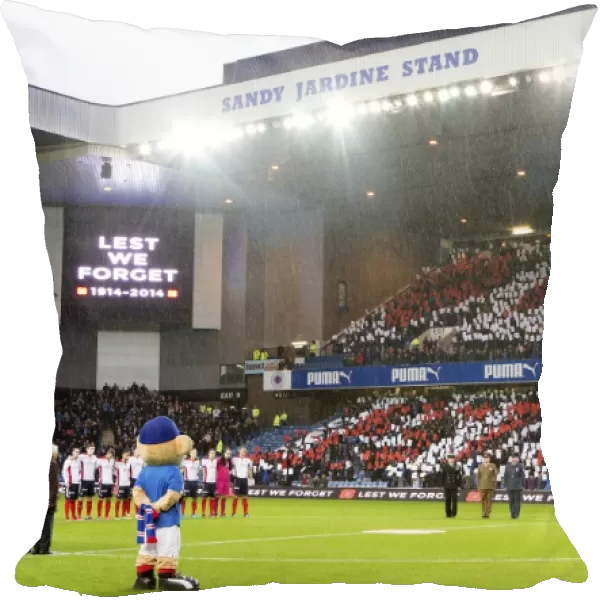 Rangers vs Falkirk: A Remembrance Day Tribute at Ibrox Stadium - Scottish Championship Football Match Honors Armed Forces Silence (Scottish Cup Champions 2003)