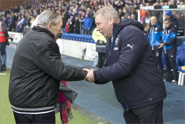 Ally McCoist: Honoring a Scottish Cup Champion - A Heartwarming Moment at Ibrox between Rangers Manager and Veteran (2003)