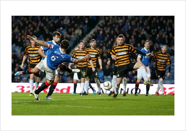 Rangers Lee McCulloch Scores the Winning Goal in the Scottish Cup Final at Ibrox Stadium (2003)