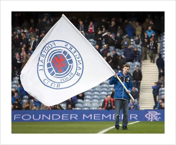 Glory Days Relived: Rangers vs Alloa Athletic at Ibrox Stadium (2003) - Scottish Cup Victory Flag Bearer