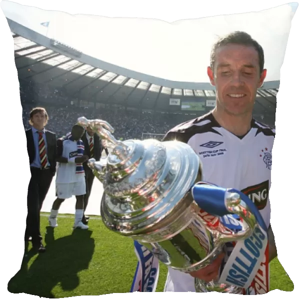 Rangers Football Club: David Weir's Triumphant Moment with the Scottish Cup at Hampden Park (Scottish Cup Final 2008)