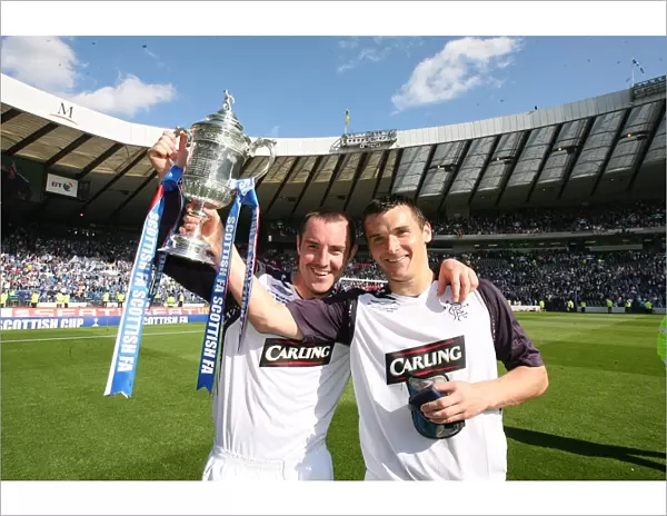 Rangers Football Club: Kris Boyd and Lee McCulloch's Triumphant Scottish Cup Victory Celebration (2008)
