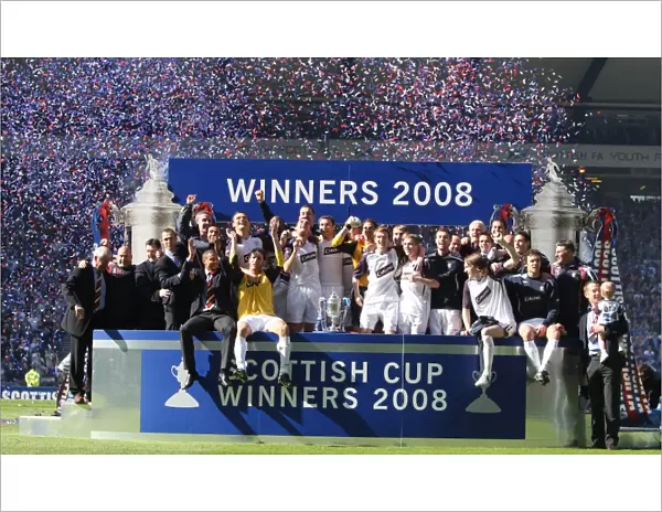 Rangers Football Club: 2008 Scottish Cup Champions - Triumphant Team Celebration with Queen of the South