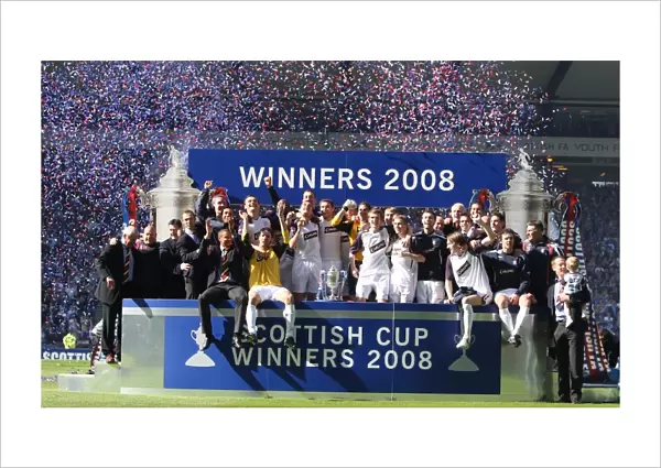 Rangers Football Club: 2008 Scottish Cup Champions - Triumphant Team Celebration with Queen of the South