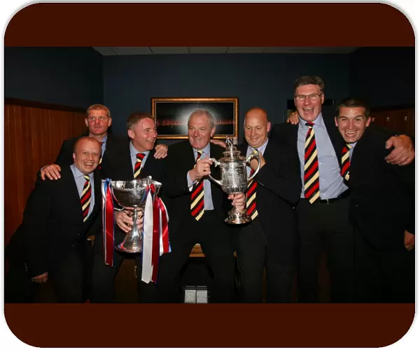 Rangers FC: 2008 Scottish Cup Final Champions - Harvey, Durrant, McCoist, Smith, McDowall, Stewart, Owen