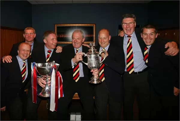 Rangers FC: 2008 Scottish Cup Final Champions - Harvey, Durrant, McCoist, Smith, McDowall, Stewart, Owen