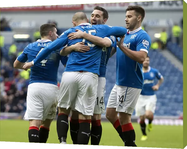Rangers: Kris Boyd and Teammates Celebrate 2003 Scottish Cup Victory Goal