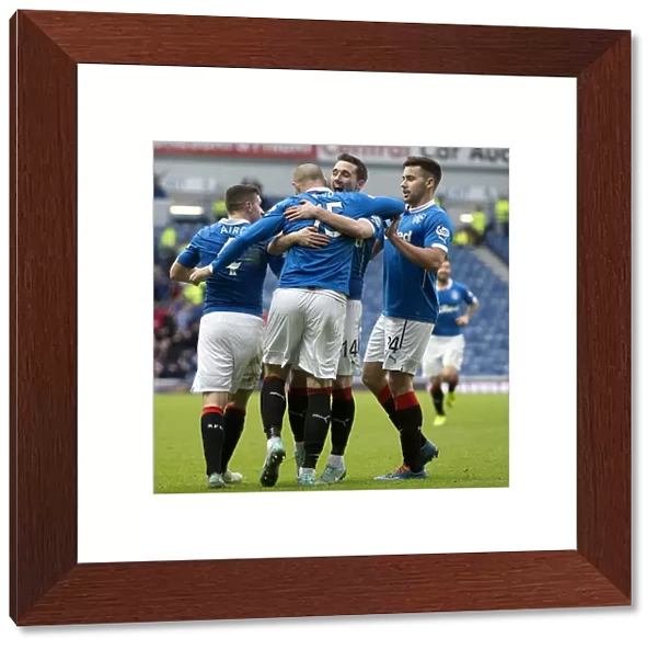Rangers: Kris Boyd and Teammates Celebrate 2003 Scottish Cup Victory Goal
