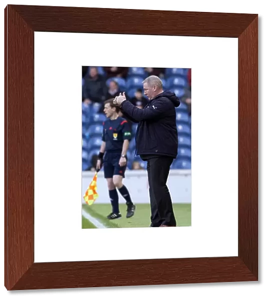 Ally McCoist at Ibrox Stadium: Rangers vs Livingston - SPFL Championship Showdown (Scottish Cup Winning Manager)