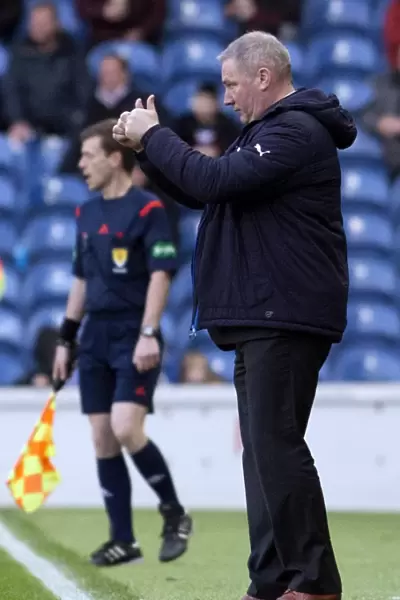 Ally McCoist at Ibrox Stadium: Rangers vs Livingston - SPFL Championship Showdown (Scottish Cup Winning Manager)