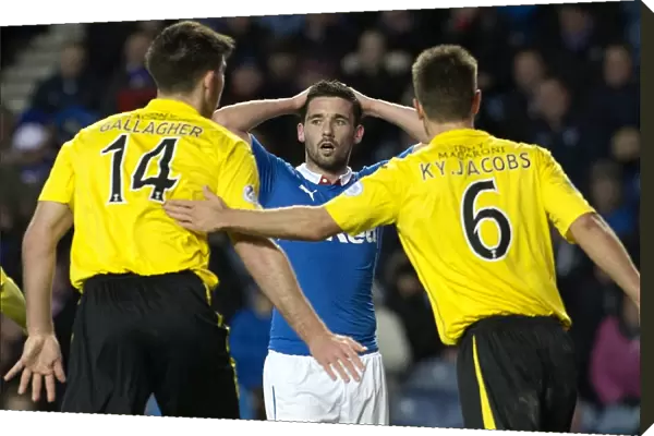 Rangers Nicky Clark in Disappointment: SPFL Championship - Rangers vs Livingston at Ibrox Stadium (2003 Scottish Cup Loss)