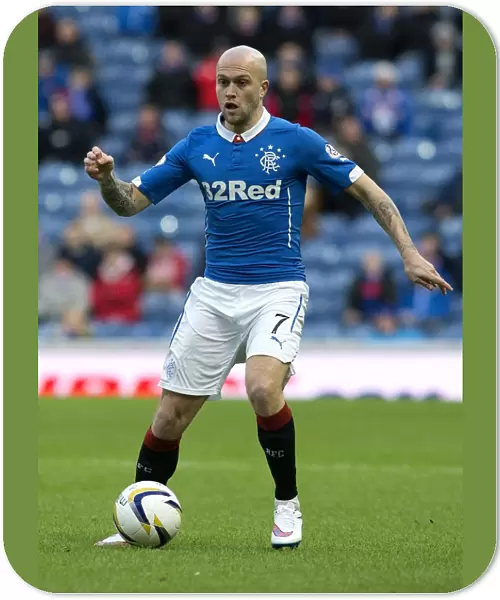 Rangers Nicky Law in Action: Ibrox Stadium's Thrilling Scottish Cup Championship Match (2003)