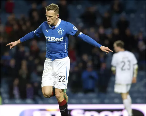 Rangers Dean Shiels: The Thrilling Moment of Scottish Cup Victory vs Dumbarton at Ibrox Stadium (SPFL Championship)