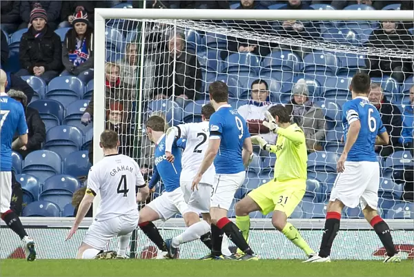 Andy Graham Scores the Opener: Rangers vs Dumbarton in the 2003 Scottish Cup at Ibrox Stadium (SPFL Championship)