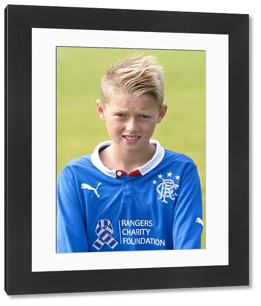 Young Champions: Kyle McLelland with the Scottish Cup - Rangers U13