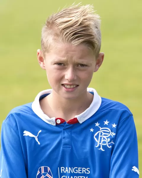 Young Champions: Kyle McLelland with the Scottish Cup - Rangers U13
