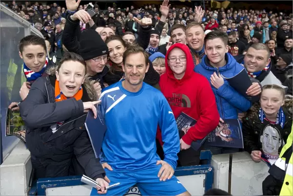 Rangers Football Club: A Special Tribute to Fernando Ricksen - Ronald de Boer Greets Fans at the Scottish Cup Winning Squad Reunion (2003)