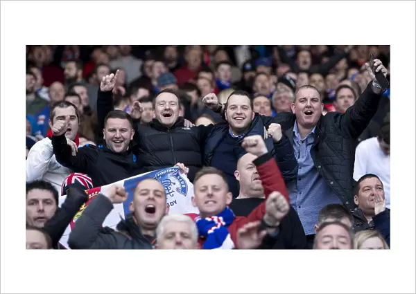 A Sea of Passion: Rangers Fans Epic Moment at the 2003 Scottish League Cup Semifinal, Hampden Park