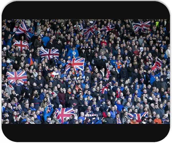 The Epic Scottish League Cup Semi-Final Showdown at Hampden Park: A Sea of Passionate Rangers Fans (2003) - Scottish Cup Victory's Fervent Fans