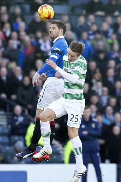 Rangers vs. Celtic: A Scottish League Cup Semi-Final Showdown - Kyle Hutton vs. Stefan Johansen at Hampden Park