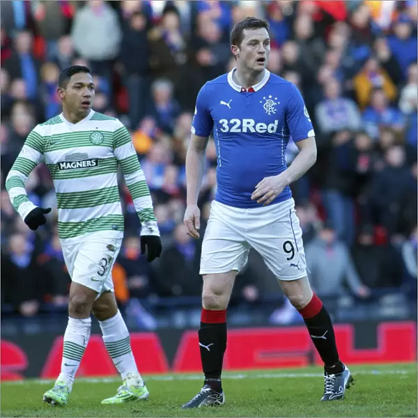 Clash of Titans: Jon Daly vs Emilio Izaguirre in the Scottish League Cup Semi-Final Battle between Rangers and Celtic at Hampden Park