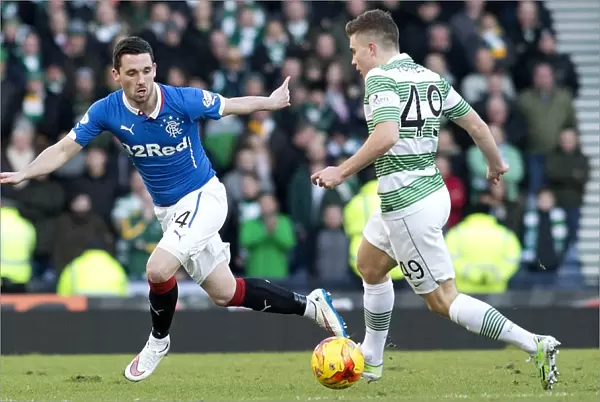 Clash of the Titans: Nicky Clark vs James Forrest in the Scottish League Cup Semi-Final Battle between Rangers and Celtic at Hampden Park