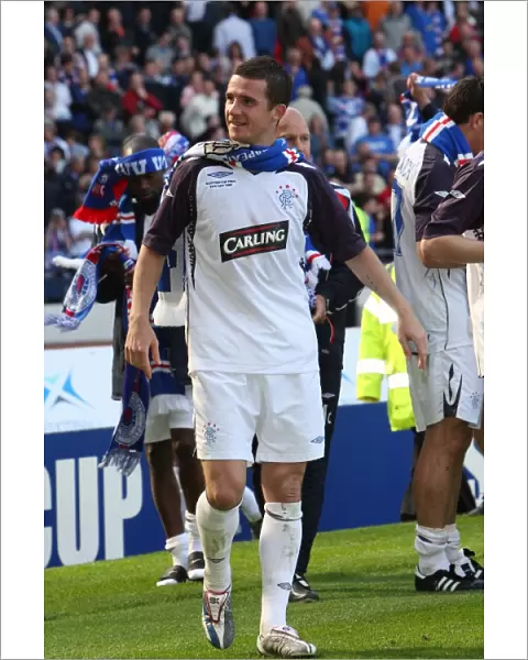 Rangers Glory: Barry Ferguson Lifts the Scottish Cup After Triumphing Over Queen of the South (2008)