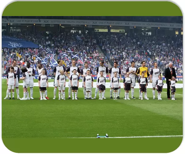 Rangers FC - Scottish Cup Champions 2008: Team Line-up vs. Queen of the South at Hampden Park