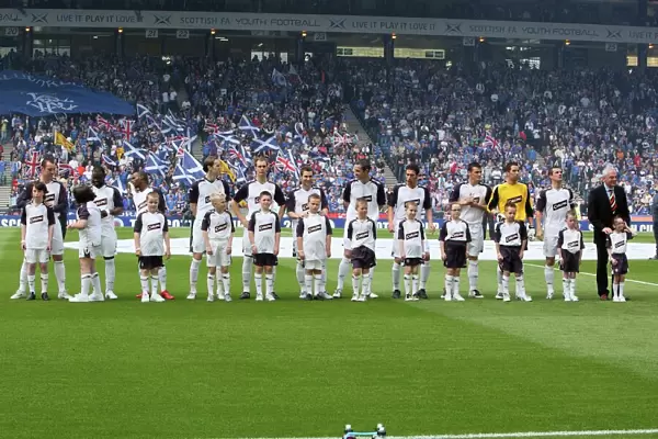 Rangers FC - Scottish Cup Champions 2008: Team Line-up vs. Queen of the South at Hampden Park