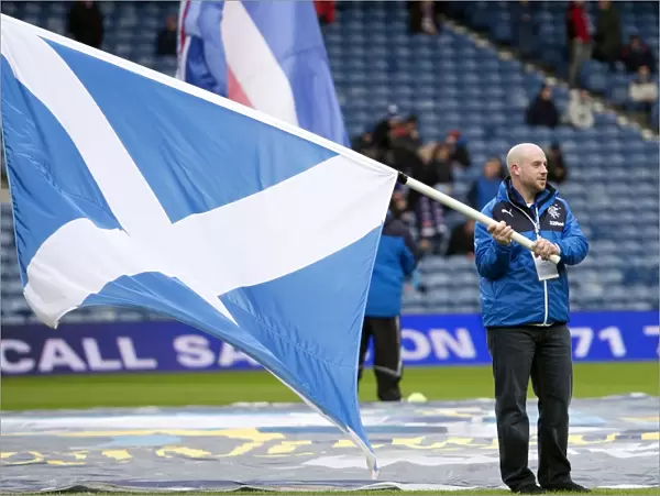 Rangers Football Club: A Flag-Bearing Tribute to Past Glory - Scottish Cup Fifth Round vs Raith Rovers at Ibrox Stadium (2003)
