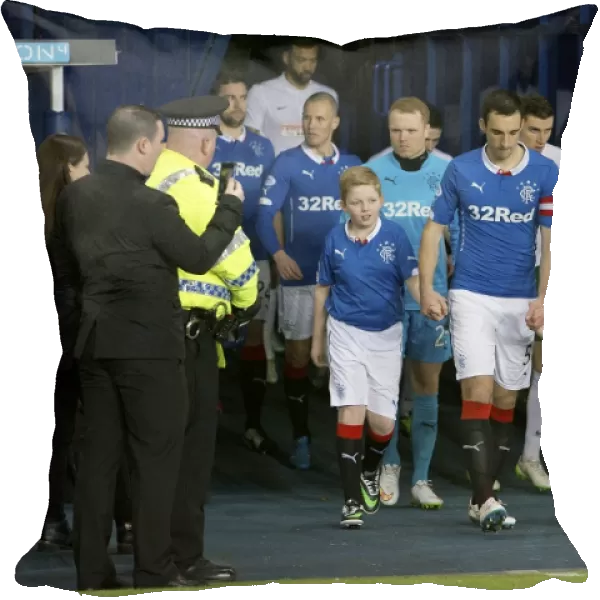 Rangers Football Club: Lee Wallace Leads Championship Team Out at Ibrox Stadium (Scottish Cup Winning Squad, 2003)