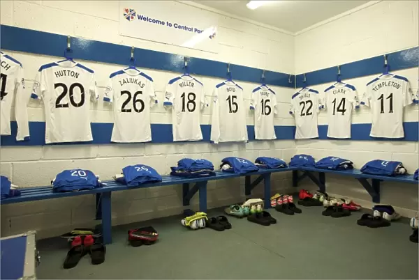 Rangers FC: Preparing for Battle in the Scottish Championship - A Peek into the Away Dressing Room at Central Park (Scottish Cup Champions 2003)