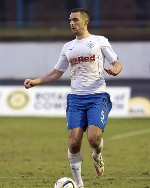 Rangers Lee Wallace in Action at Central Park: Scottish Championship Clash (Scottish Cup Winners 2003)