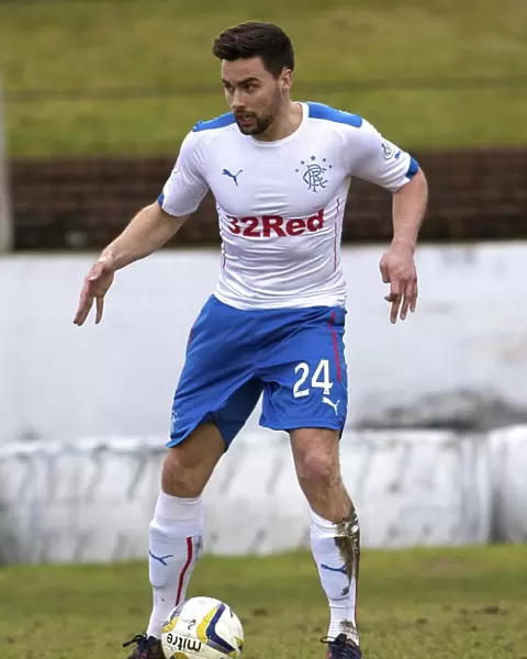 Rangers Darren McGregor in Action at Central Park: Scottish Championship Match (Scottish Cup Winners 2003)