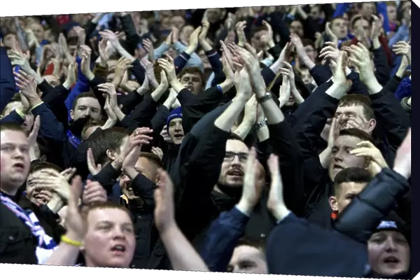 Rangers FC: A Sea of Passionate Fans Celebrating Scottish Cup Victory at Ibrox Stadium (2003)