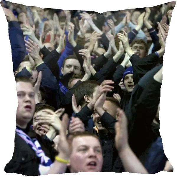 Rangers FC: A Sea of Passionate Fans Celebrating Scottish Cup Victory at Ibrox Stadium (2003)