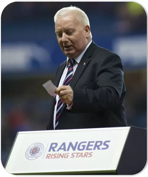 Rangers Football Club: Alex MacDonald Selects Winning Ticket for Rising Star Draw at Ibrox Stadium - Scottish Championship Match vs. Queen of the South