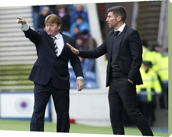 Rangers vs Livingston: Stuart McCall and Mark Burchill Face Off in Scottish Championship Clash at Ibrox Stadium (Scottish Cup Winners 2003)