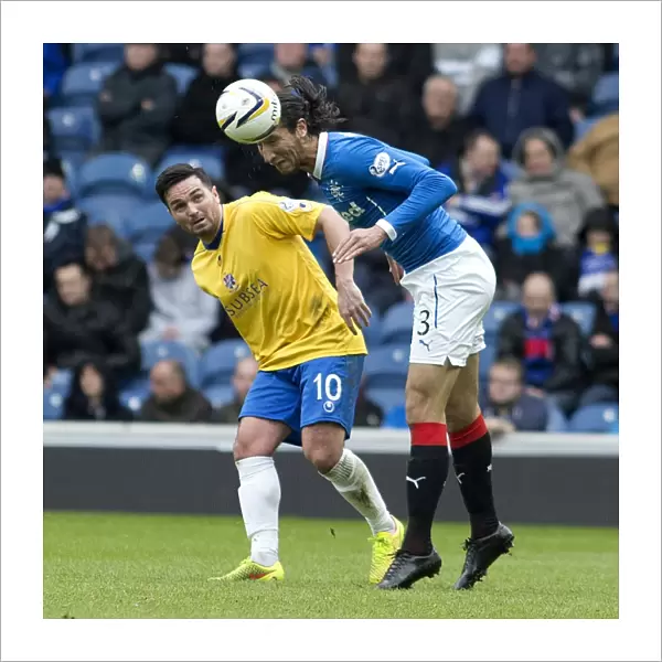 Bilel Mohsni vs Sean Higgins: Intense Rivalry at Ibrox Stadium - Scottish Championship Clash