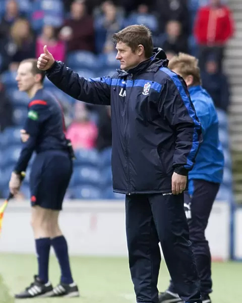 Lee Mackel at Ibrox Stadium: Rangers vs Cowdenbeath - Scottish Championship