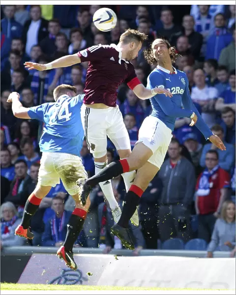 Rangers vs Heart of Midlothian: Bilel Mohsni vs Danny Wilson - Intense Rivalry at Ibrox Stadium