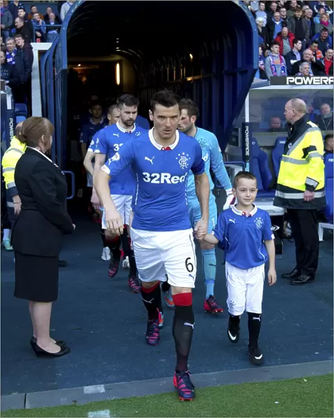 Rangers Football Club: 2003 Scottish Cup Victory - Celebrating with Captain Lee McCulloch and Mascots at Ibrox Stadium
