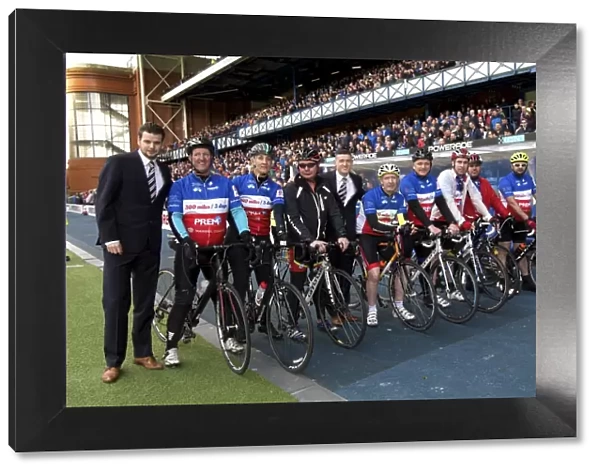 Rangers Football Club: Charity Cyclists Infuse Energy at Scottish Championship Match against Falkirk