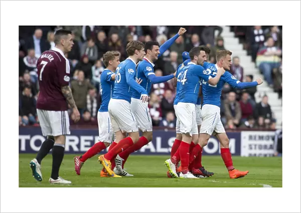 Rangers: Darren McGregor's Thrilling Goal Celebration vs Hearts at Tynecastle Stadium