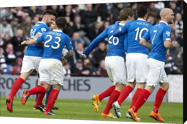 Rangers: Darren McGregor's Euphoric Goal Celebration vs. Heart of Midlothian in Scottish Championship