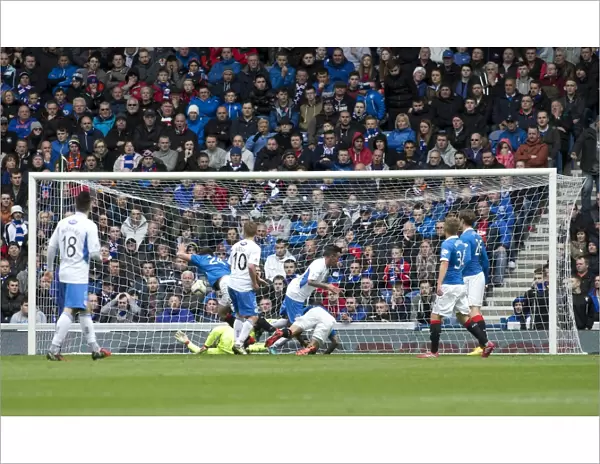 Derek Lyle's Dramatic Goal: Rangers vs Queen of the South in Scottish Premiership Play-Off Quarterfinals at Ibrox Stadium