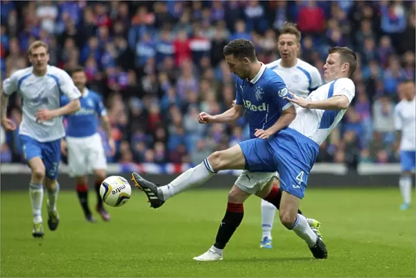Rangers vs Queen of the South: A Fierce Clash - Nicky Clark vs Andrew Dowie in the Scottish Premiership Play-Off Quarterfinals at Ibrox Stadium
