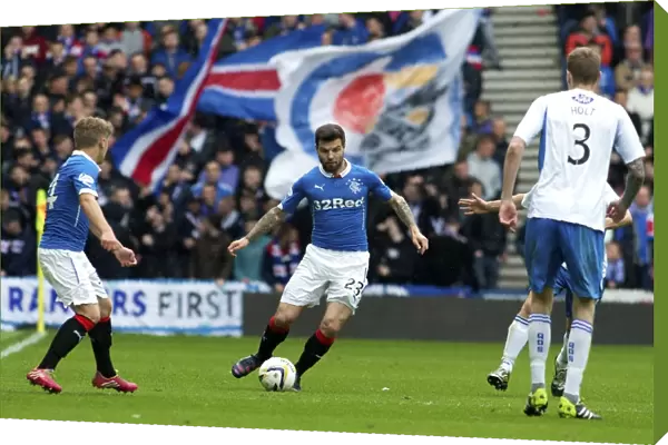 2003 Scottish Cup Final Second Leg at Ibrox Stadium: Rangers vs Queen of the South - Triumphant Moment with Richard Foster