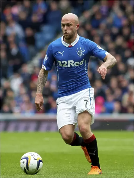 Rangers Nicky Law in Action: Scottish Premiership Play-Off Quarter Final vs Queen of the South at Ibrox Stadium (2003 Scottish Cup Win)